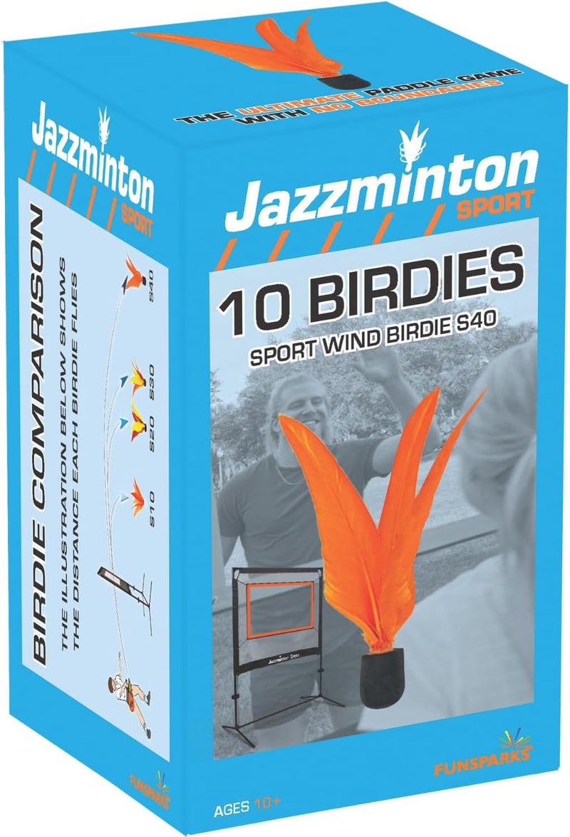 Jazzminton رياضة - 10 طيور بديلة - طيور ريش إضافية داخلية وخارجية للعبة كرة المضرب، بيكلبول، كرة الريشة، تنس - Image 3